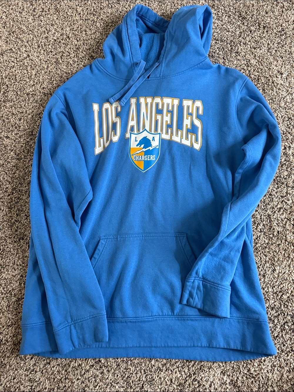 Fanatics Los Angeles Chargers Blue Crewneck Hoodie